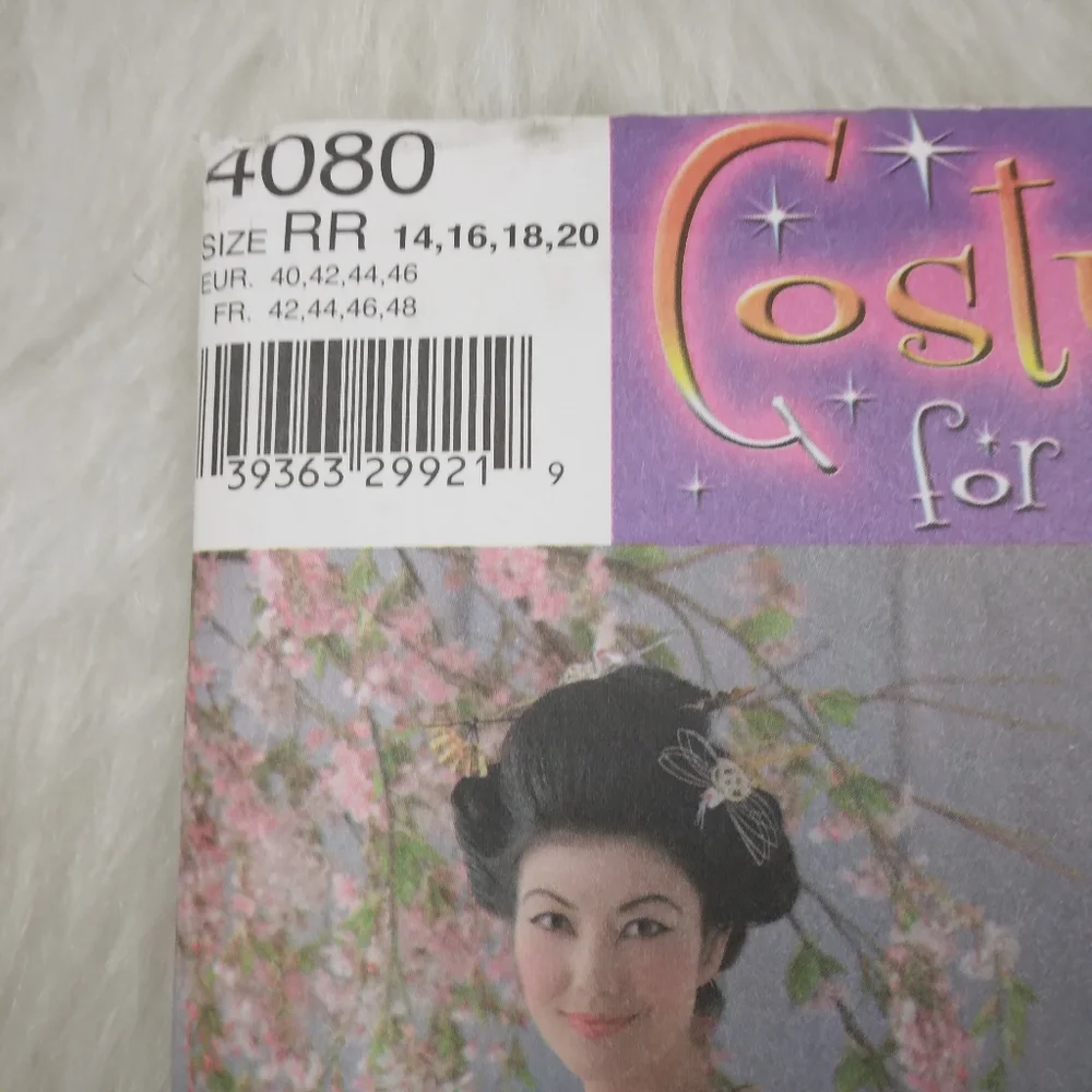 SIMPLICITY 4080 SZ 14-20  Misses Japanese Kimono And Obi